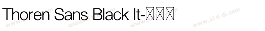 Thoren Sans Black It字体转换 Thoren Sans Black It字体转换